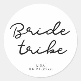Eenvoudige Bruid Stam Ronde Sticker