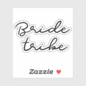 Eenvoudige Bruid Stam Sticker (Vel)