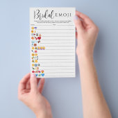 Eenvoudige bruids emoji antwoorden inbegrepen pict flyer (Hand)