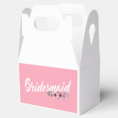 Eenvoudige bruidsmeisje bruiloft kalligrafie | Fav Bedankdoosjes (Geopend)