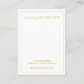 Eenvoudige bruidsmeisje Oorbel & Ketting Display K Plaatskaartje (Achterkant)