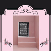 Eenvoudige bruidssluitingposter in zwart-wit poster