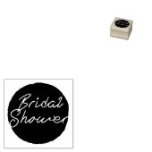 Eenvoudige Bruidsuitnodiging Rubberstempel (Gestempeld)