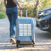 Eenvoudige bruiloft 24 gasten adresetiketten sticker (Koffer Insitu)