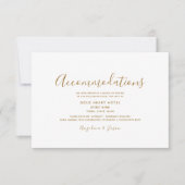 Eenvoudige bruiloft accommodaties behuizing Kaart (Voorkant)