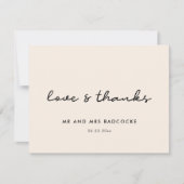 Eenvoudige bruiloft bedankt (Voorkant)