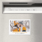 Eenvoudige bruiloft Bewaar de datum Moderne minima Magneet (Insitu (Vaatwasser))