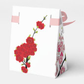 Eenvoudige bruiloft dank u kersenbloesems bedankdoosjes (Achterkant)