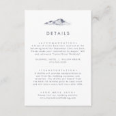 Eenvoudige bruiloft — details informatiekaartje (Voorkant)