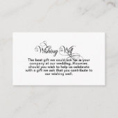 Eenvoudige bruiloft die goed wenst informatiekaartje (Voorkant)