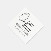 Eenvoudige bruiloft een dag weg repetitie diner servet (Hoek)