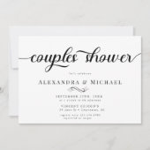 Eenvoudige Bruiloft Feest Voor Koppels Kaart (Voorkant)