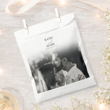 Eenvoudige bruiloft foto Dank je