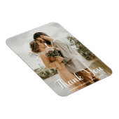 Eenvoudige bruiloft foto Namen en datum toevoegen  Magneet (Rechterzijde)