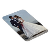 Eenvoudige bruiloft foto Namen en datum toevoegen Magneet (Rechterzijde)