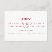 Eenvoudige bruiloft-gastband Kaart (Voorkant)