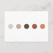 Eenvoudige bruiloft-gastband Kaart (Achterkant)