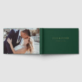 Eenvoudige bruiloft gastenboek, linnen bruiloft ga gastenboek (Volledig)