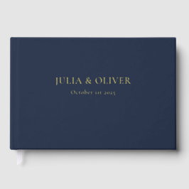 Eenvoudige bruiloft gastenboek, linnen bruiloft ga gastenboek