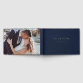 Eenvoudige bruiloft gastenboek, linnen bruiloft ga gastenboek (Volledig)