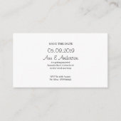 Eenvoudige bruiloft informatiekaartje (Voorkant)