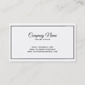 Eenvoudige bruiloft Kaart Visitekaartje (Achterkant)