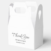 Eenvoudige bruiloft Modern Boho Dank u Bedankdoosjes (Geopend)