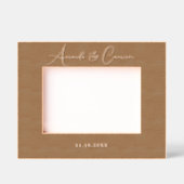 Eenvoudige bruiloft Monogram Laser geëtst Afbeeldi Gegraveerde Lijstjes (Voorkant)