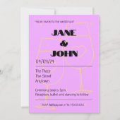 Eenvoudige bruiloft nodigt datum roze champagne ui save the date (Voorkant)