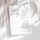 eenvoudige bruiloft Opslaan Datum Save The Date