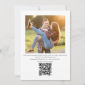 Eenvoudige bruiloft Opslaan van de datum Foto Temp Save The Date (Achterkant)