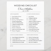 Eenvoudige bruiloft planner checklist gepersonalis (Voorkant)