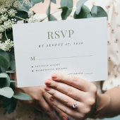 Eenvoudige bruiloft rsvp elegante trouwtrouwerekaa informatiekaartje