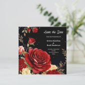 Eenvoudige bruiloft Save the Date Kaart (Staand voorkant)