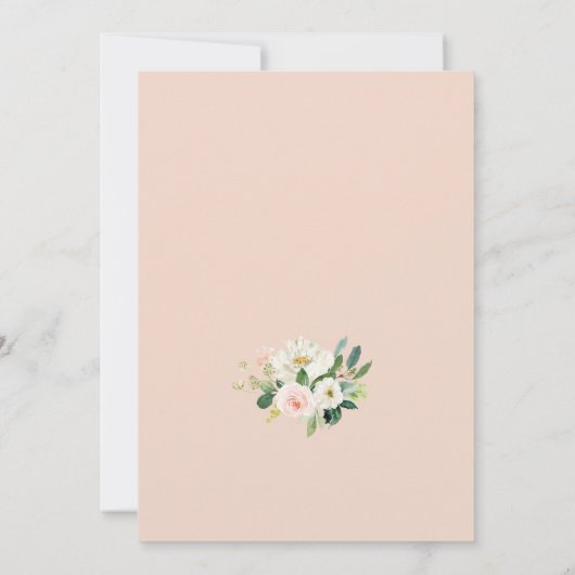 Eenvoudige bruiloft uitstel invoegen kaart (Achterkant)