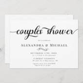 Eenvoudige Bruiloft voor Koppels Kaart (Voorkant / Achterkant)