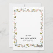 Eenvoudige bruiloft welkom Kaart voor familie en v (Achterkant)