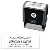 eenvoudige bruiloft  zelfinktende stempel (In situ)