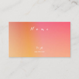 Eenvoudige bruiloft zonsondergang Ombre naam Plaatskaartje