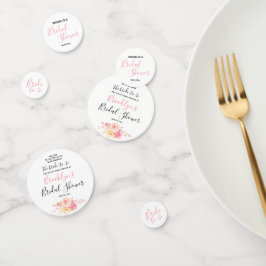 Eenvoudige Bruiloftsborrel met Bloemen Confetti