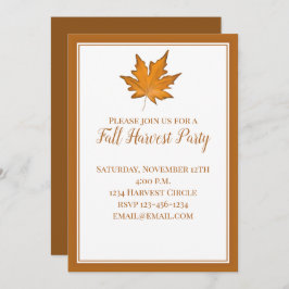 Eenvoudige bruine herfst-mantel kaart