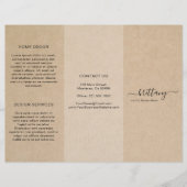 Eenvoudige Bruine Landelijke Driedelige Brochure v (Voorkant)