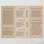 Eenvoudige Bruine Landelijke Drievoudige Brochure (Achterkant)