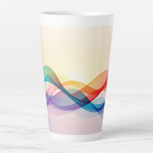 Eenvoudige bruine moderne koffie latte mok (Voorkant)