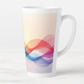 Eenvoudige bruine moderne koffie latte mok (Rechts)