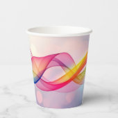 Eenvoudige bruine moderne koffie papieren bekers (Achterkant)