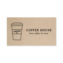 Eenvoudige bruine moderne koffie