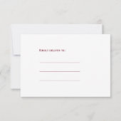 Eenvoudige bruine witte 3 fotocollage bruiloft save the date (Achterkant)