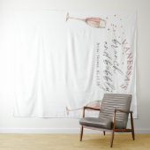 Eenvoudige brunch en bruisende bruiloftsdansvloer  wandkleed (In Situ (horizontaal))