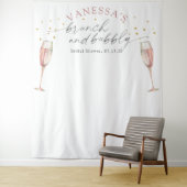 Eenvoudige brunch en bruisende bruiloftsdansvloer  wandkleed (In situ)